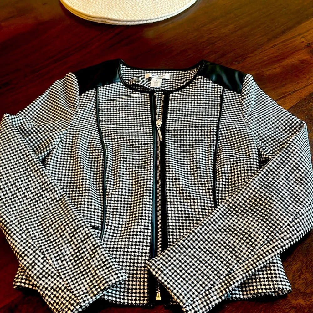 WHBM black and white jacket